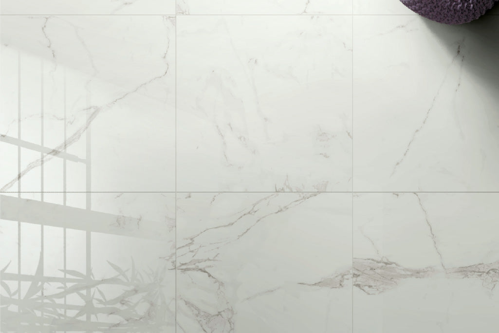 Piastrella Gres Porcellanato – Effetto Marmo Bianco - Statuario