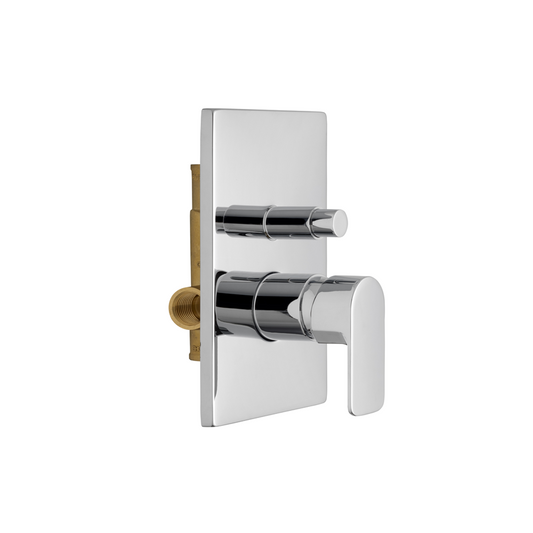 Miscelatore Doccia Incasso 2 Vie Monocomando in Ottone Placcato – Made in Italy | Lettera 3188