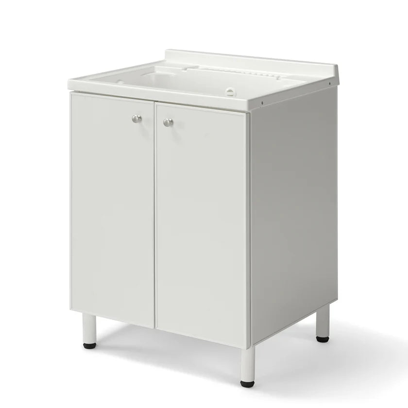 Lavatoio Lavapanni in alluminio 100% MADE IN ITALY NETTUNO 60 x 50 con vasca in ABS e sotto lavatoio