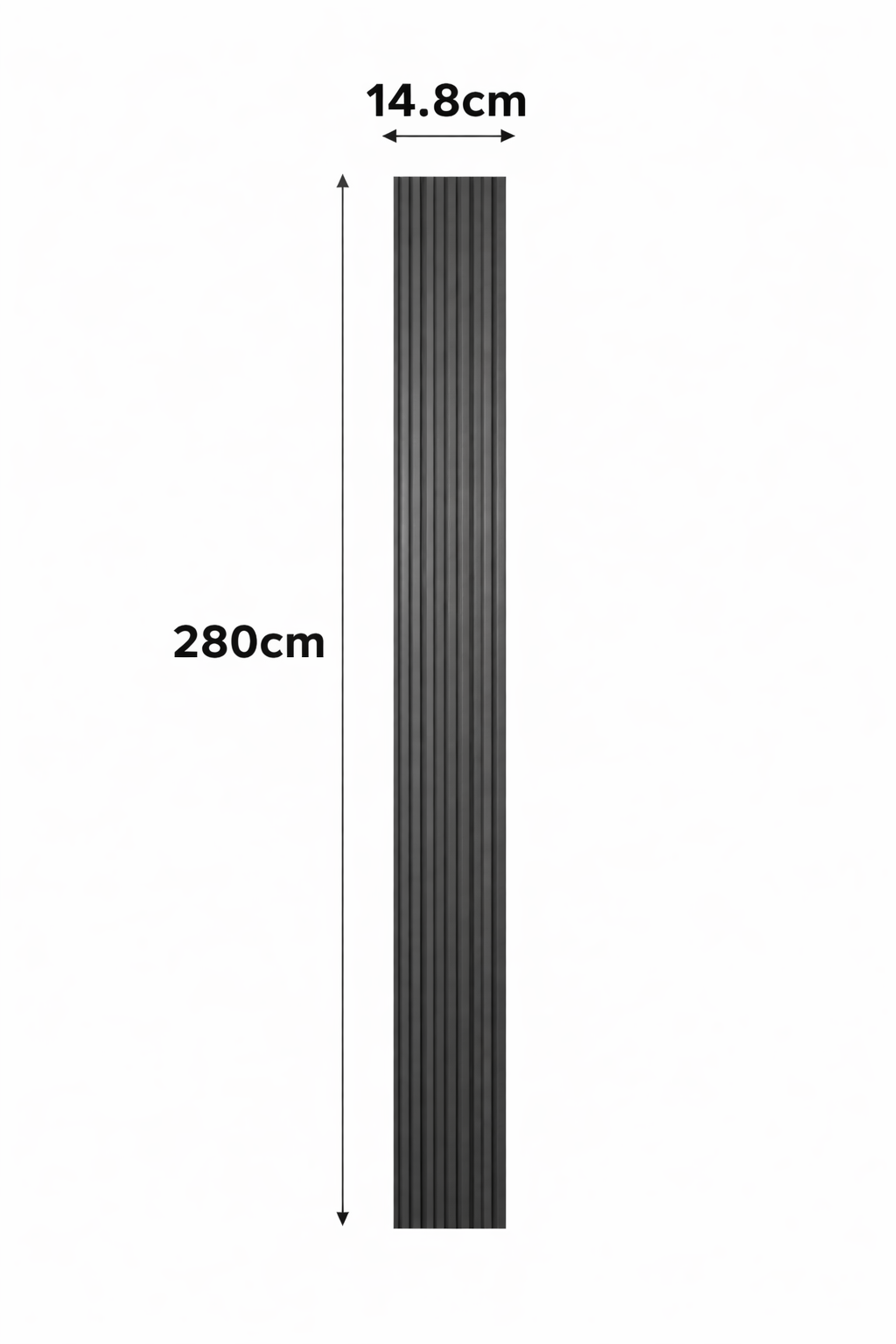 Cannettato - effetto legno - graphite grey
