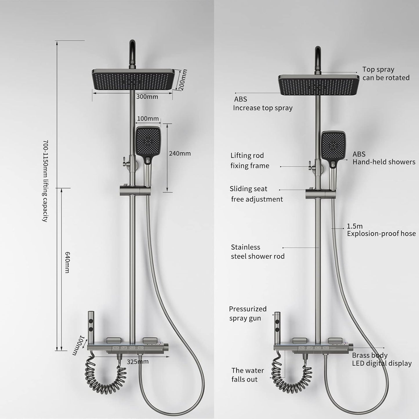 Future Home Colonna Doccia con Miscelatore Termostatico 4 uscite