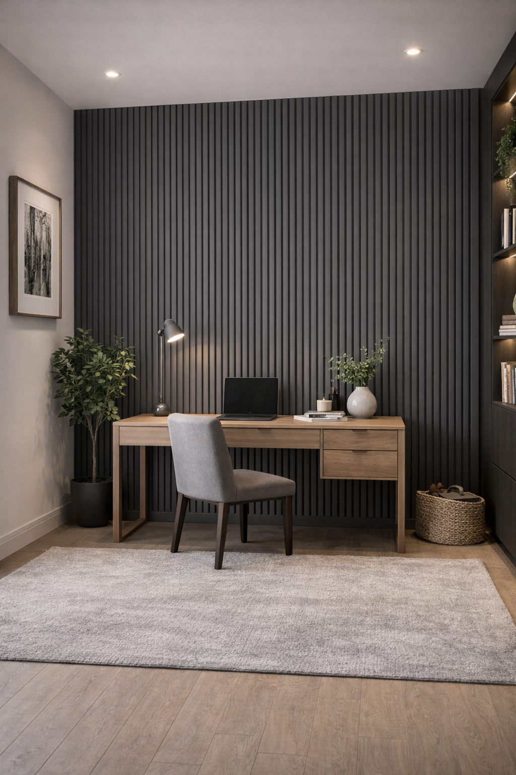 Cannettato - effetto legno - graphite grey