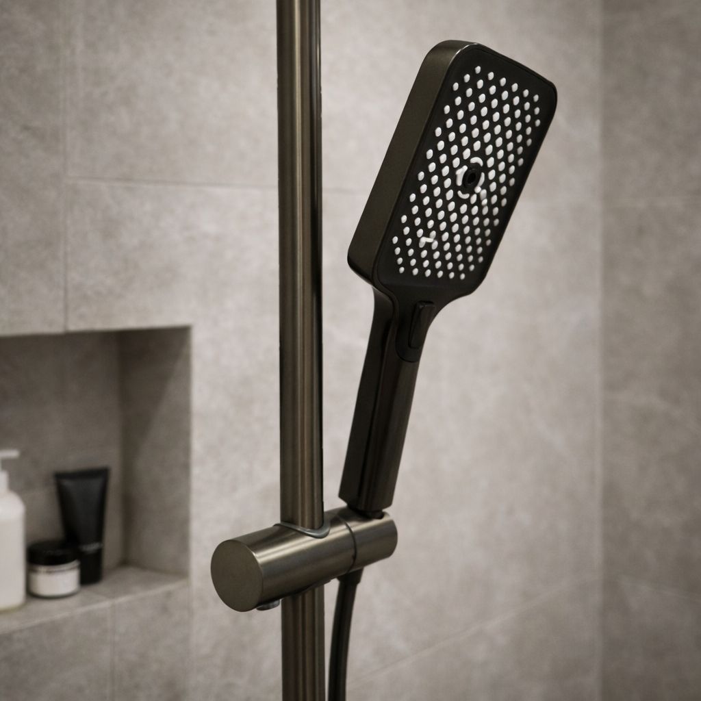 Colonna Doccia Multifunzione FUTURE HOME in Ottone Antracite con Soffione Rain e Regolazione Digitale