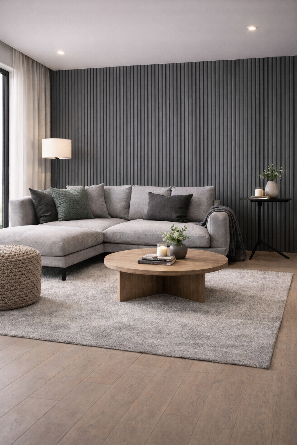 Cannettato - effetto legno - graphite grey