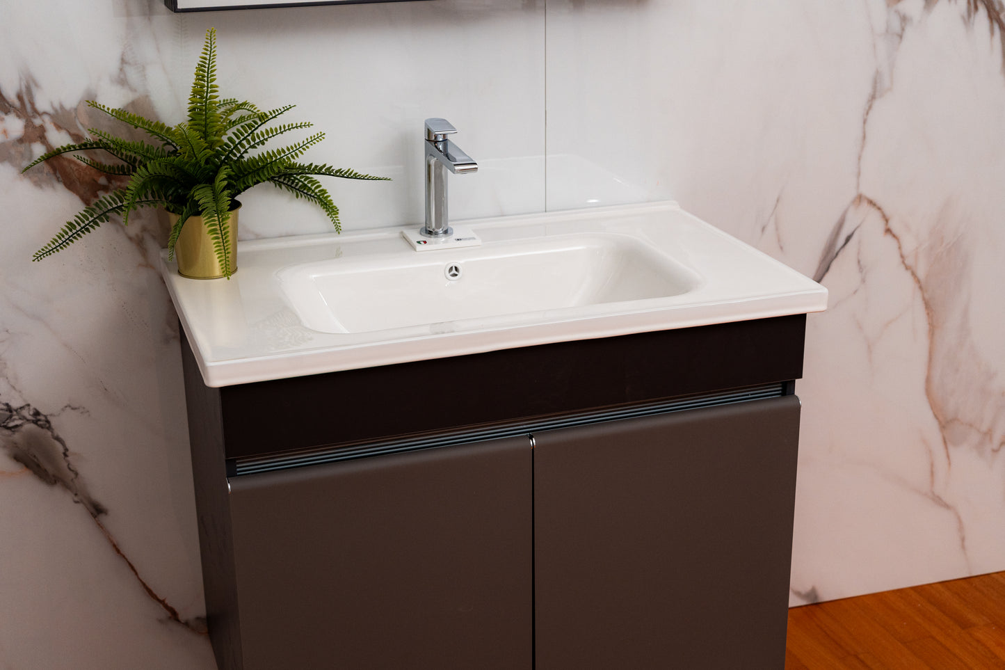 Mobile da Bagno con Specchio Contenitore, Armadietto , Malva