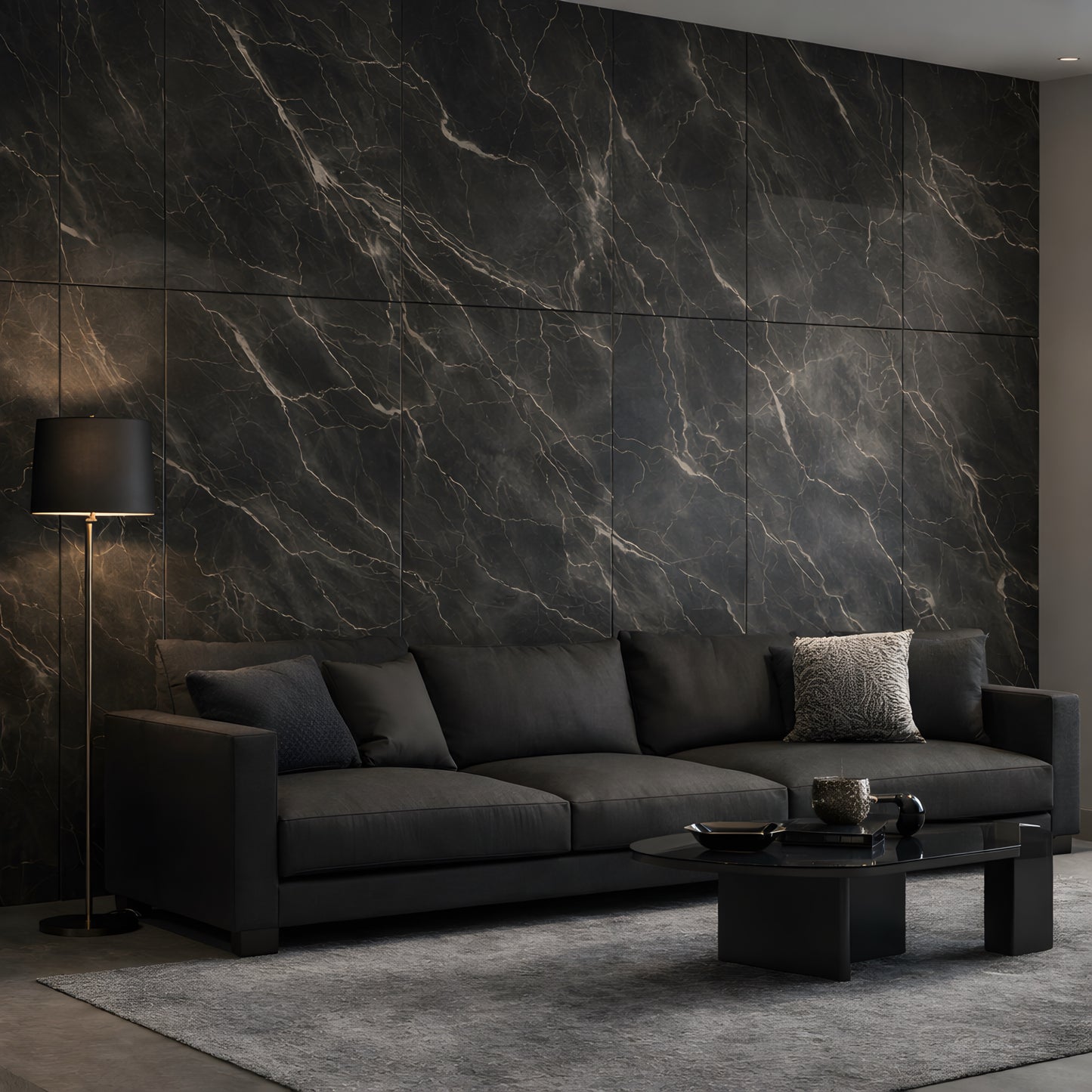 Marmo Calacatta Black Lucido